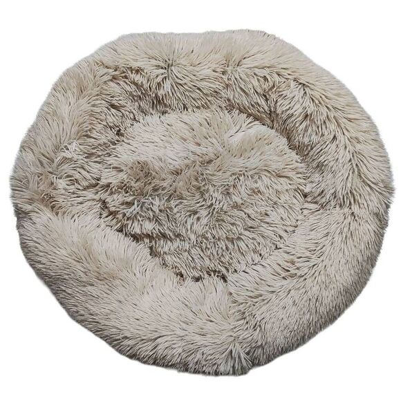 Faux Fur Calming Round Pet Bed - Picture 1 of 3
